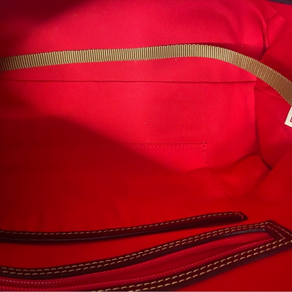 Dooney & Bourke Black Florentine Leather Satchel with Gold Hardware - Picture 7 of 8